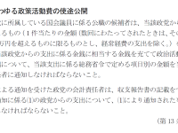 -まさにお手盛り！使途公開に値しない「政策活動費」の自民党案に心からの失望を表明する-