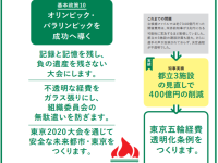 公約「東京五輪経費透明化条例」はどこへ？都議会にできることはまだまだあるはず