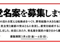 都合の良い時だけ公募を使って、「開かれた政治」を気取るのはやめてほしい