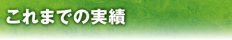 二 これまでの実績